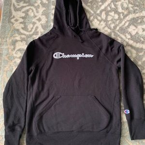 Black champion hoodie